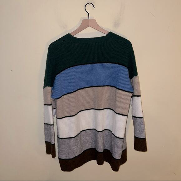 GOODNIGHT MACAROON color block cardigan M - Picture 3 of 3